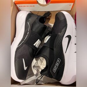 Nike Black and White Slip-On Shoes